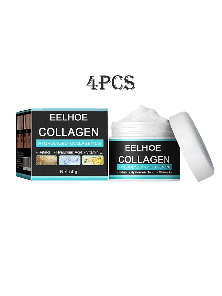 Eelhoe 50g Collagen Anti Wrinkle Cream Men Face Firming Improve Rough Dry Skin Tightening Fade Fine Line Moisturize Facial Cream