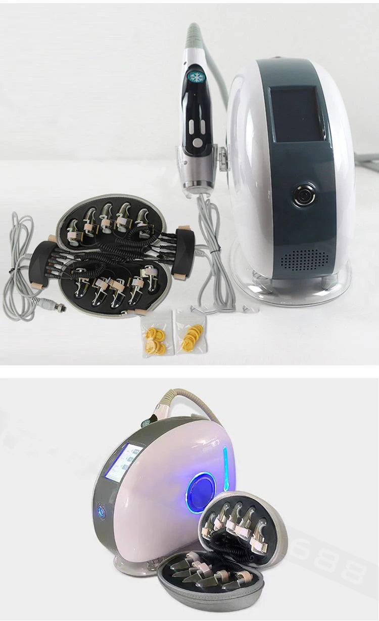 The Newest Golden finger body massager for facial stretching, RF EMS micro-current therapy, meridian dredging