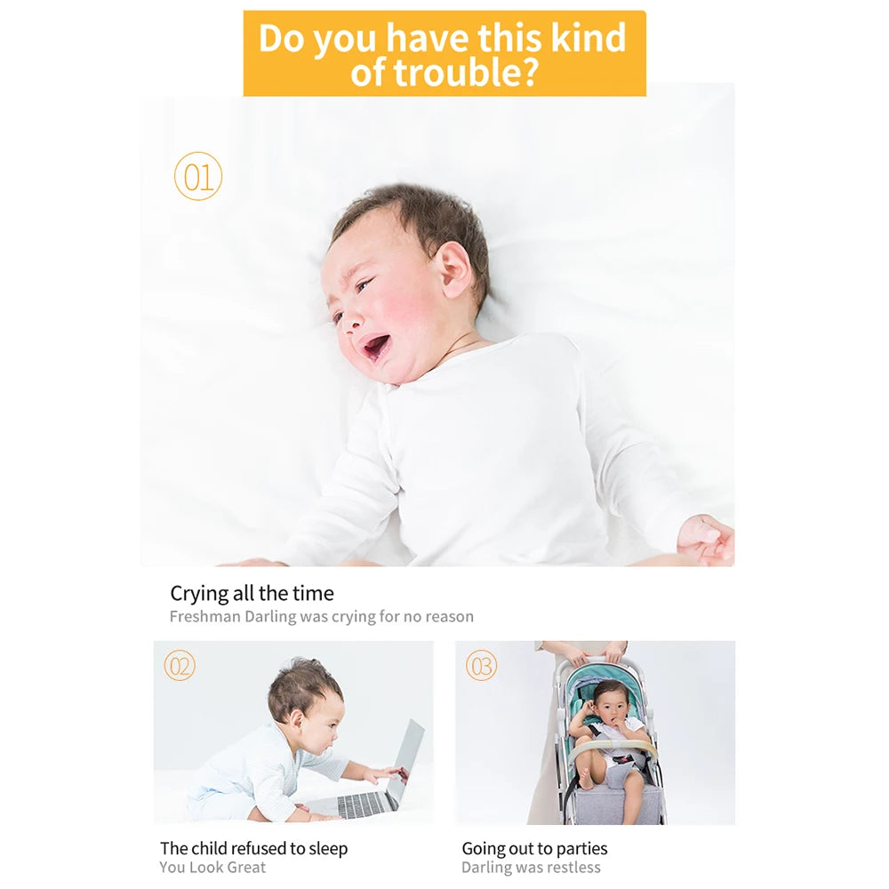 Baby Noise Machine Smart Music Voice Sensor Infants Bad Sleep Helper Therapy Sound Monitor Generator for Babies Relax Toy