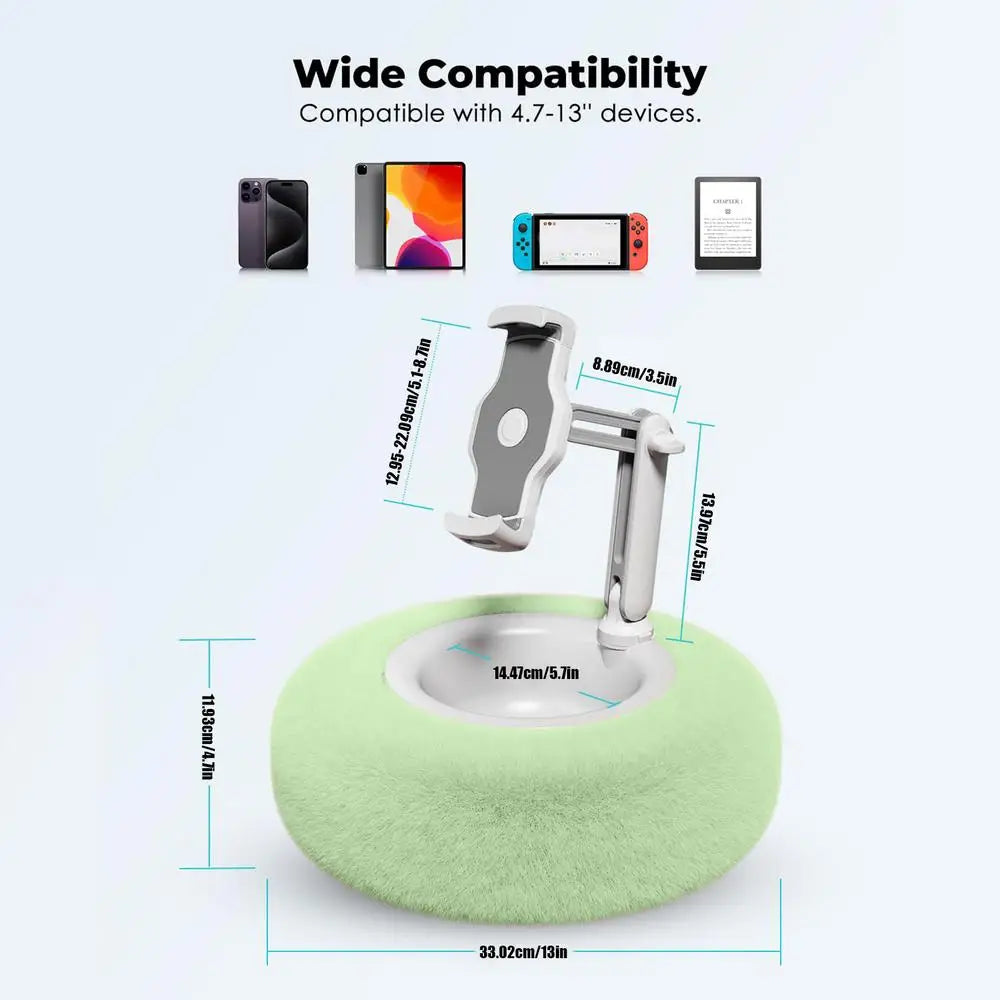 Tablet Stand Pillow Adjustable Pillow Stand With Bowl Soft Phone Holder Reading Tablet Accessories Laying Lap Holder For Sofa