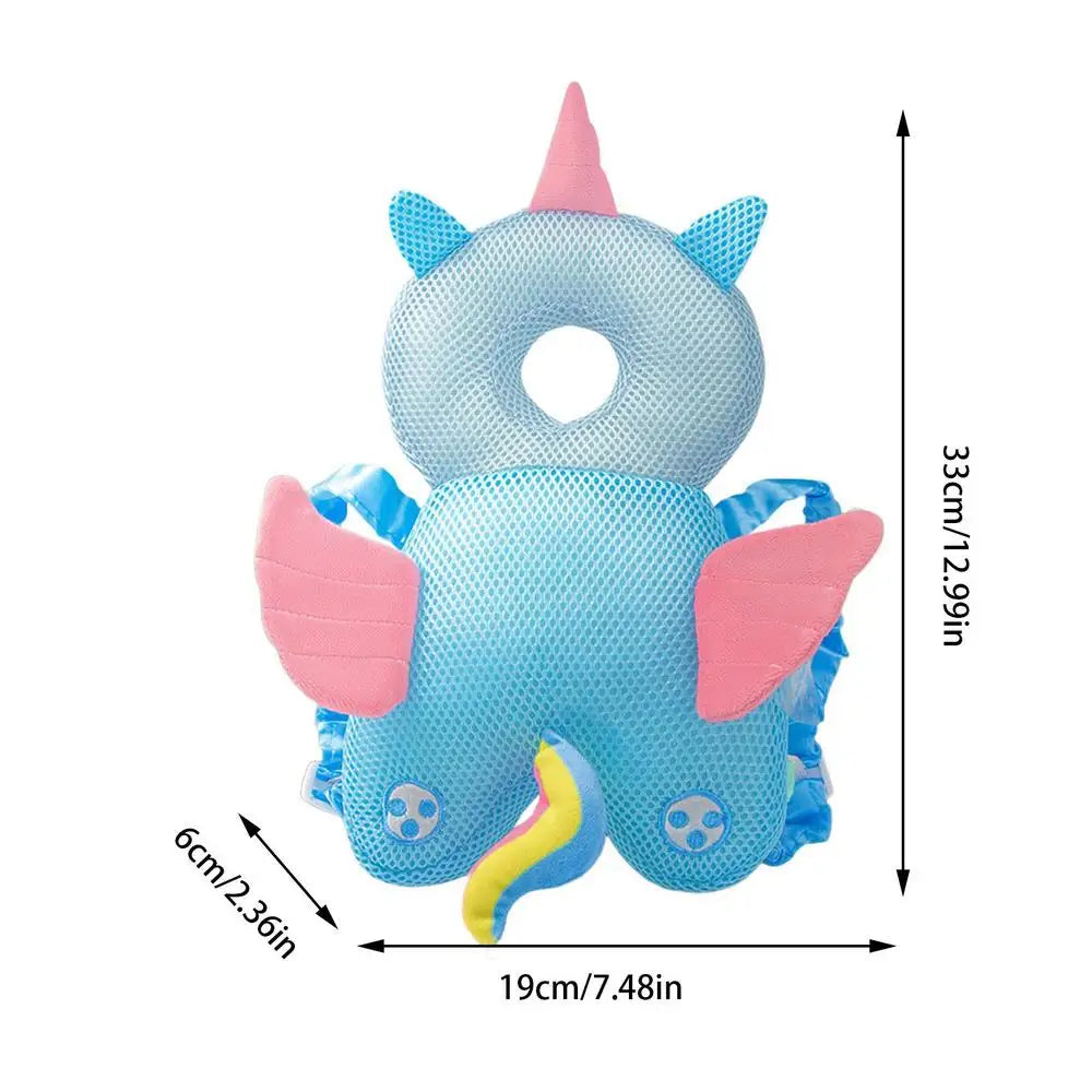 Newborn Headrest Security Pillows Backpack Toddler Baby Head Fall Protection Pad Cushion Cartoon Soft Security Pillows Backpack