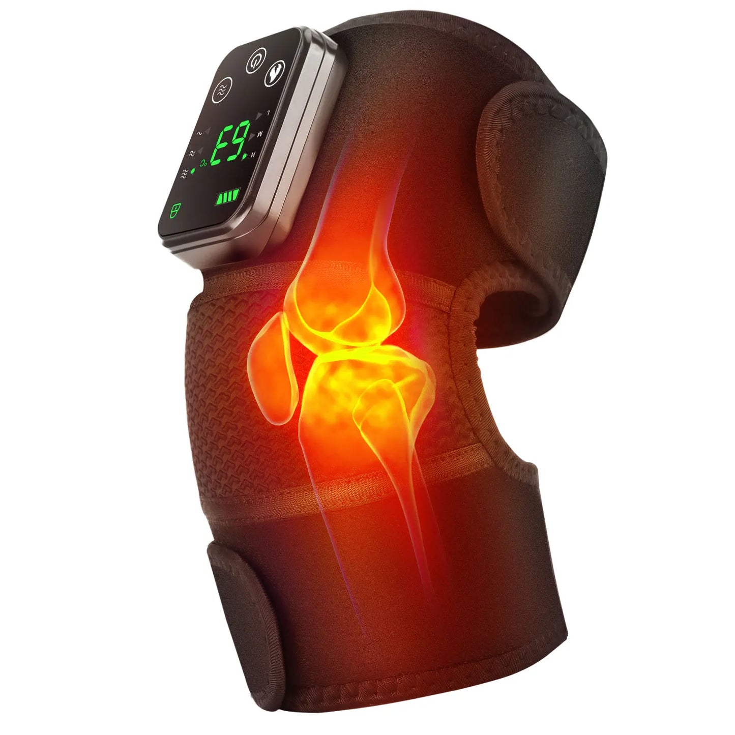 3 in 1 Heated Knee & Shoulder Steamer Vibration Elbow Warmer Shoulder Massager for Arthritis Temperature Control Support Brace