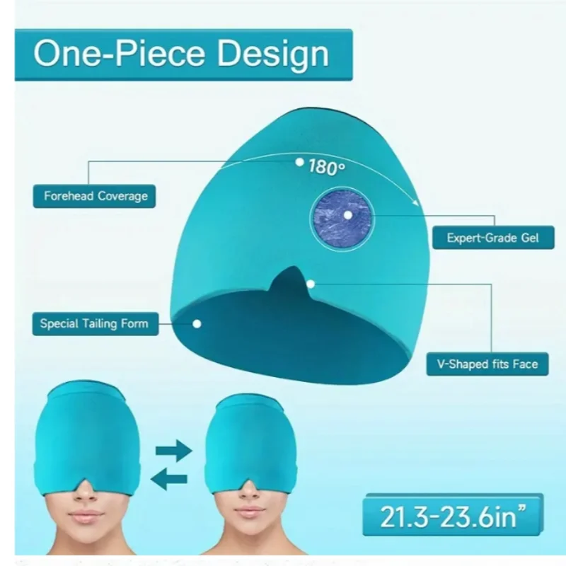 Migraine Relief Headgear – Gel Ice Cap for Pain Relief
