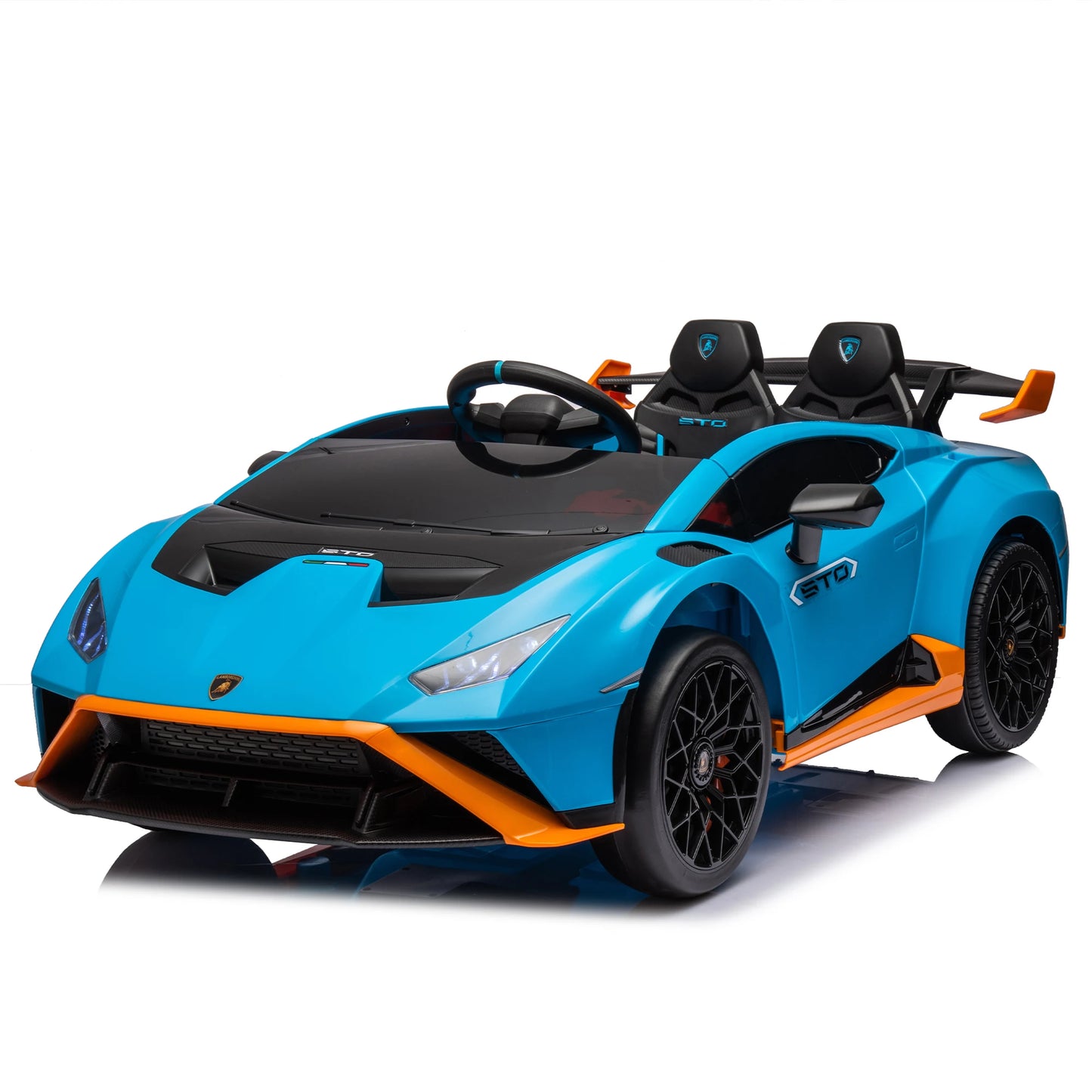 24V Kids Electric Ride-On Drift Car: Speeds 1.86-5.59 MPH, Ages 3-8, Foam Front Wheels, 360° Spin, LED Lights, Dynamic Music