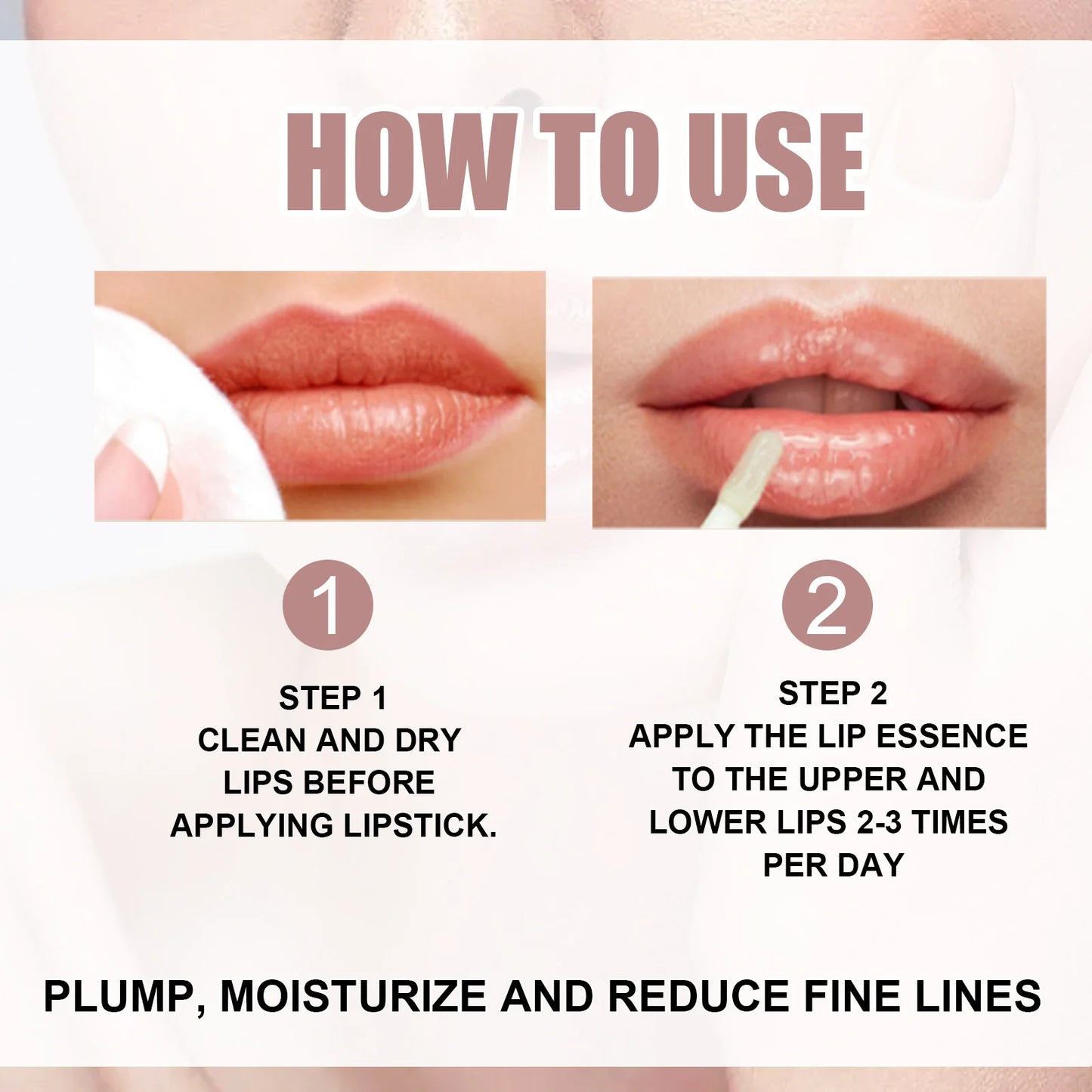 Lip Plumper Set Lip Moisturizing And Fading Lip Lines To Prevent Lips From Drying, Cracking, And Peeling Lip Care Liquid