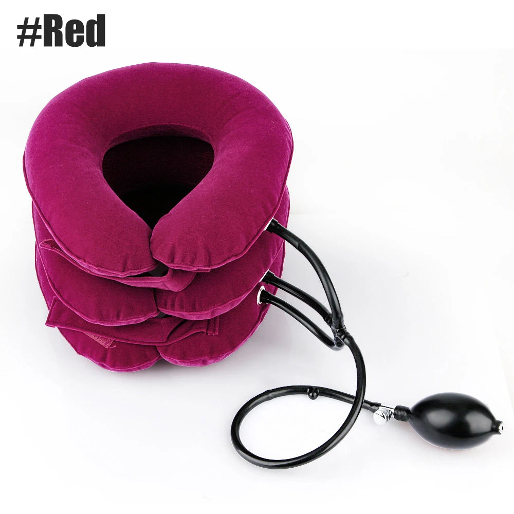 Cervical Neck Traction Device,Relief for Chronic Neck & Shoulder Alignment Pain,Inflatable Neck Stretcher