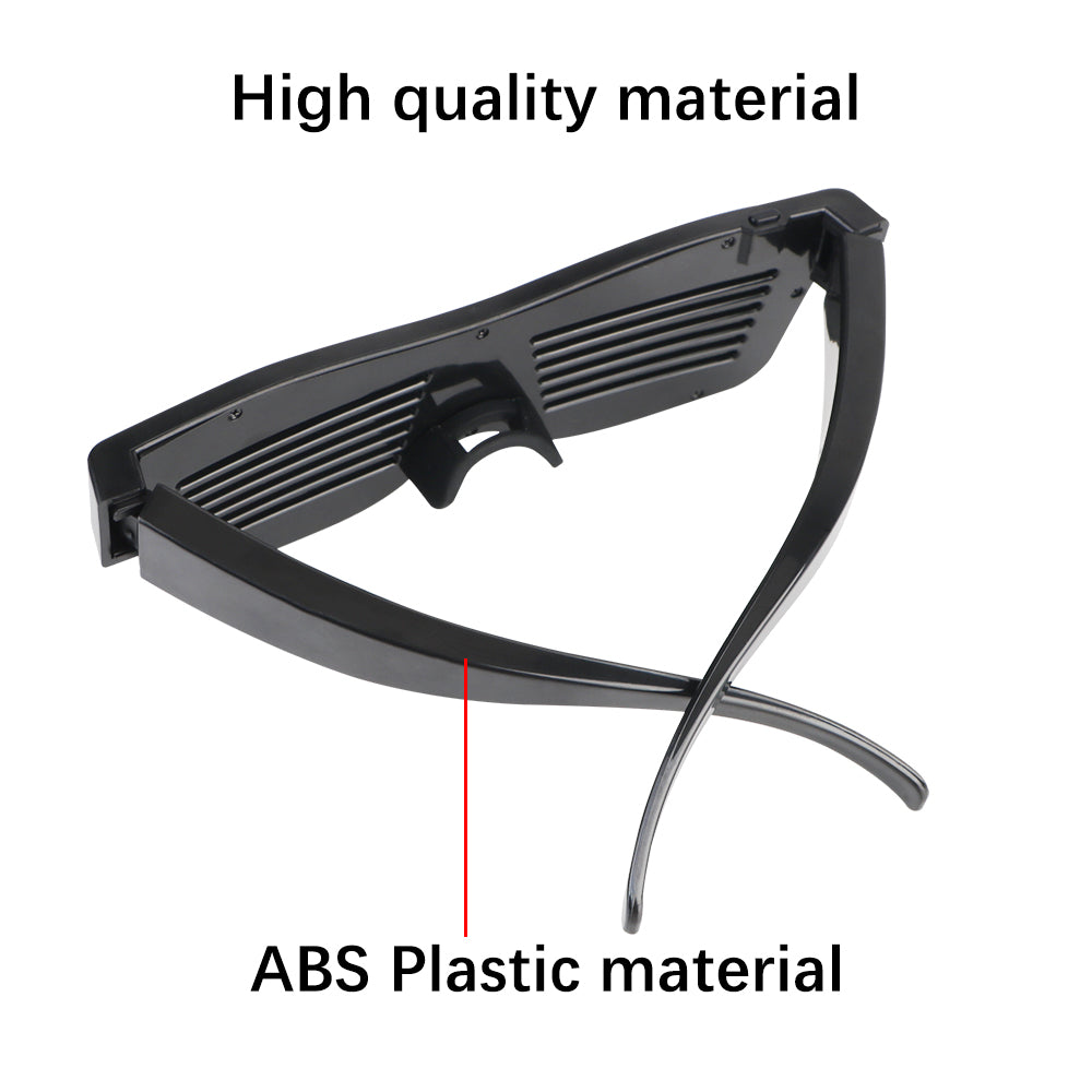 Portable DIY USB Futuristic Eyewear Prop For Party Bar Festival Performance LED Electronic Luminous Glasses APP Bluetooth