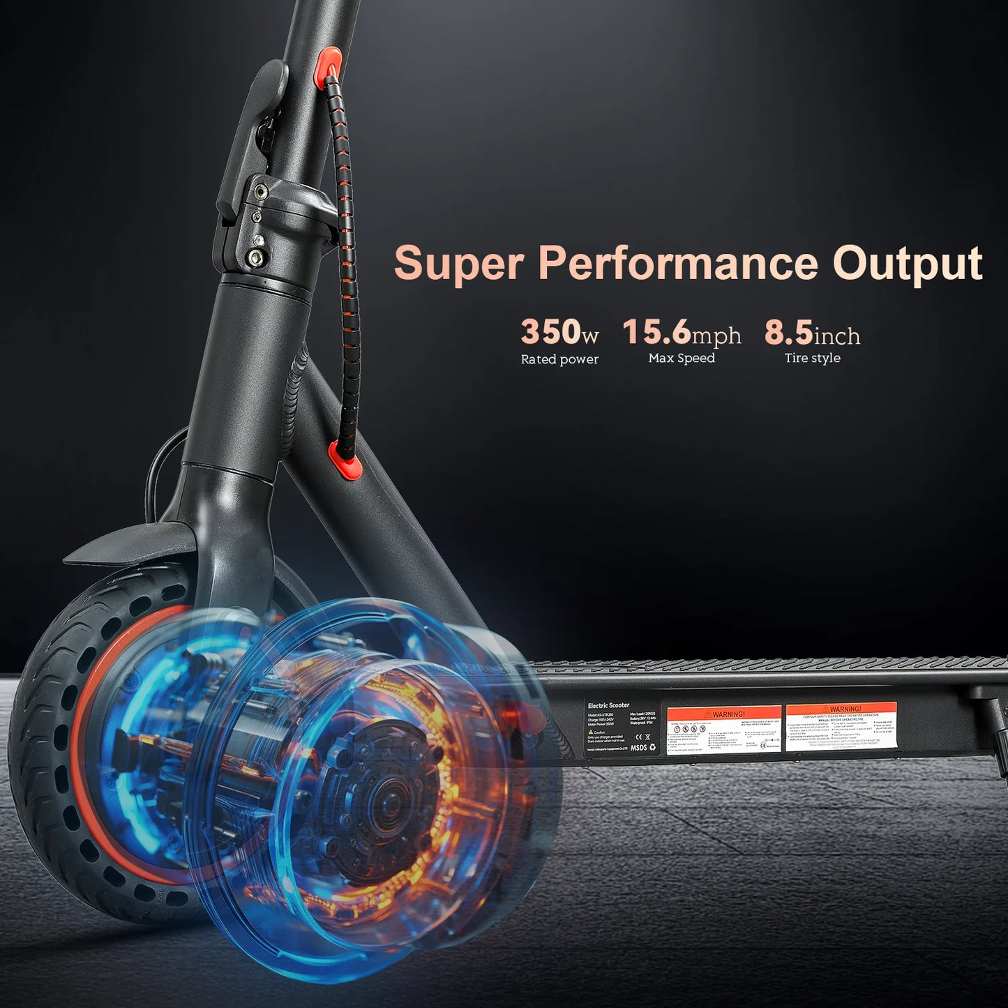 36v 350W 10.4Ah 15.6MPH Electric Scooter