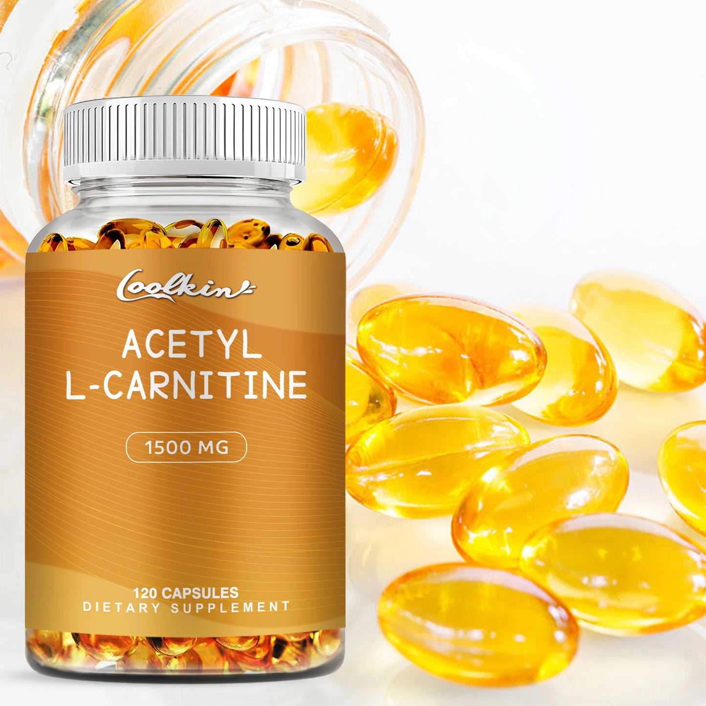 Acetyl L-Carnitine - Helps Support Brain Health, Improves Energy, Memory and Concentration - 120 Capsules
