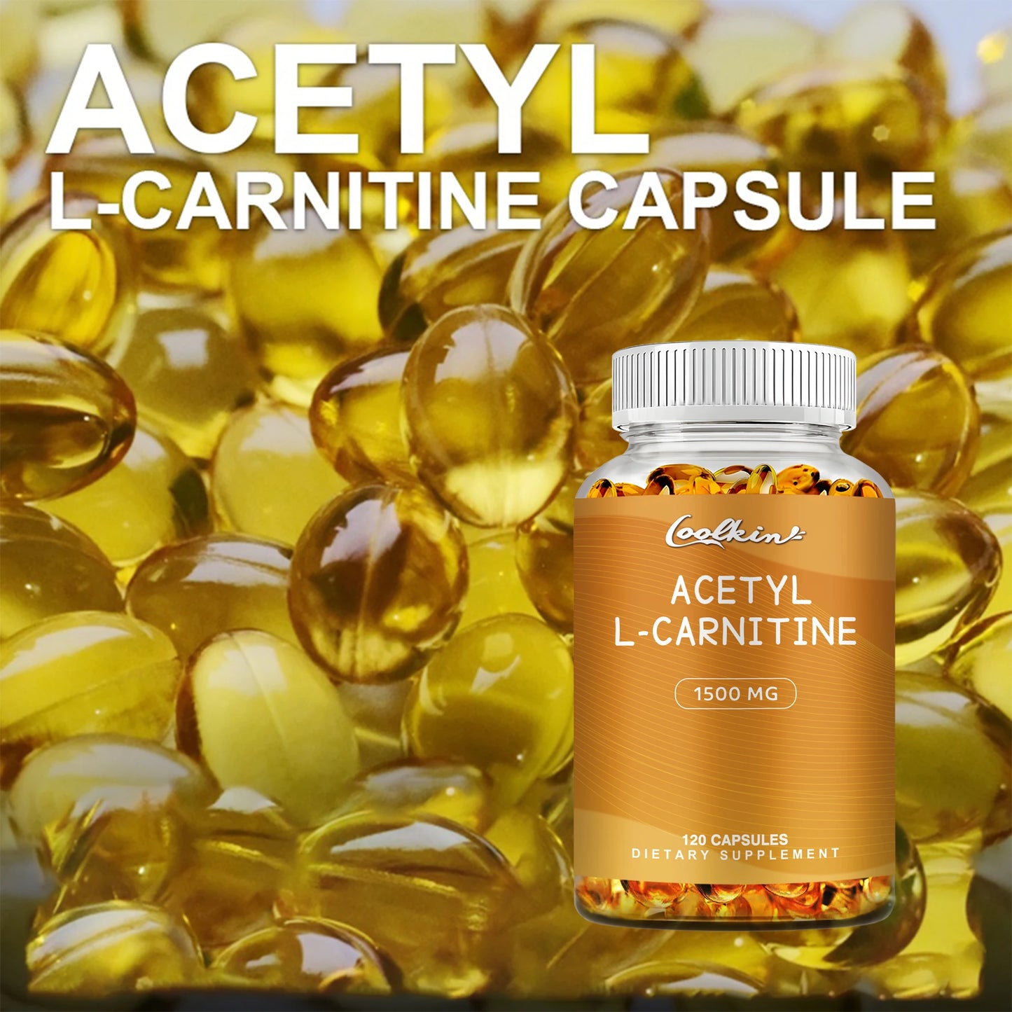 Acetyl L-Carnitine - Helps Support Brain Health, Improves Energy, Memory and Concentration - 120 Capsules