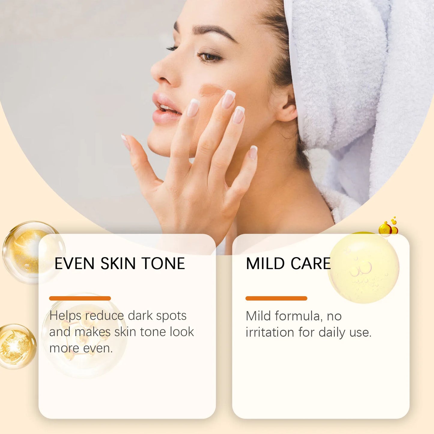 Eelhoe 1set Vitamin C Facial Skin Care Set Moisturizing Brightening Reduce Dark Spot Skin Renew Hydrate Repair Dry Skin Care Kit