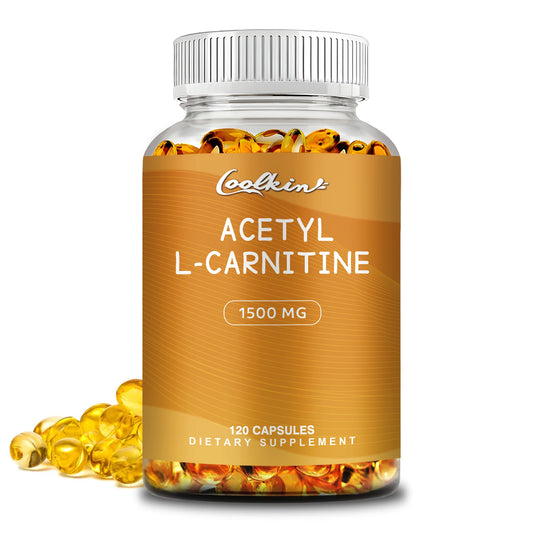 Acetyl L-Carnitine - Helps Support Brain Health, Improves Energy, Memory and Concentration - 120 Capsules