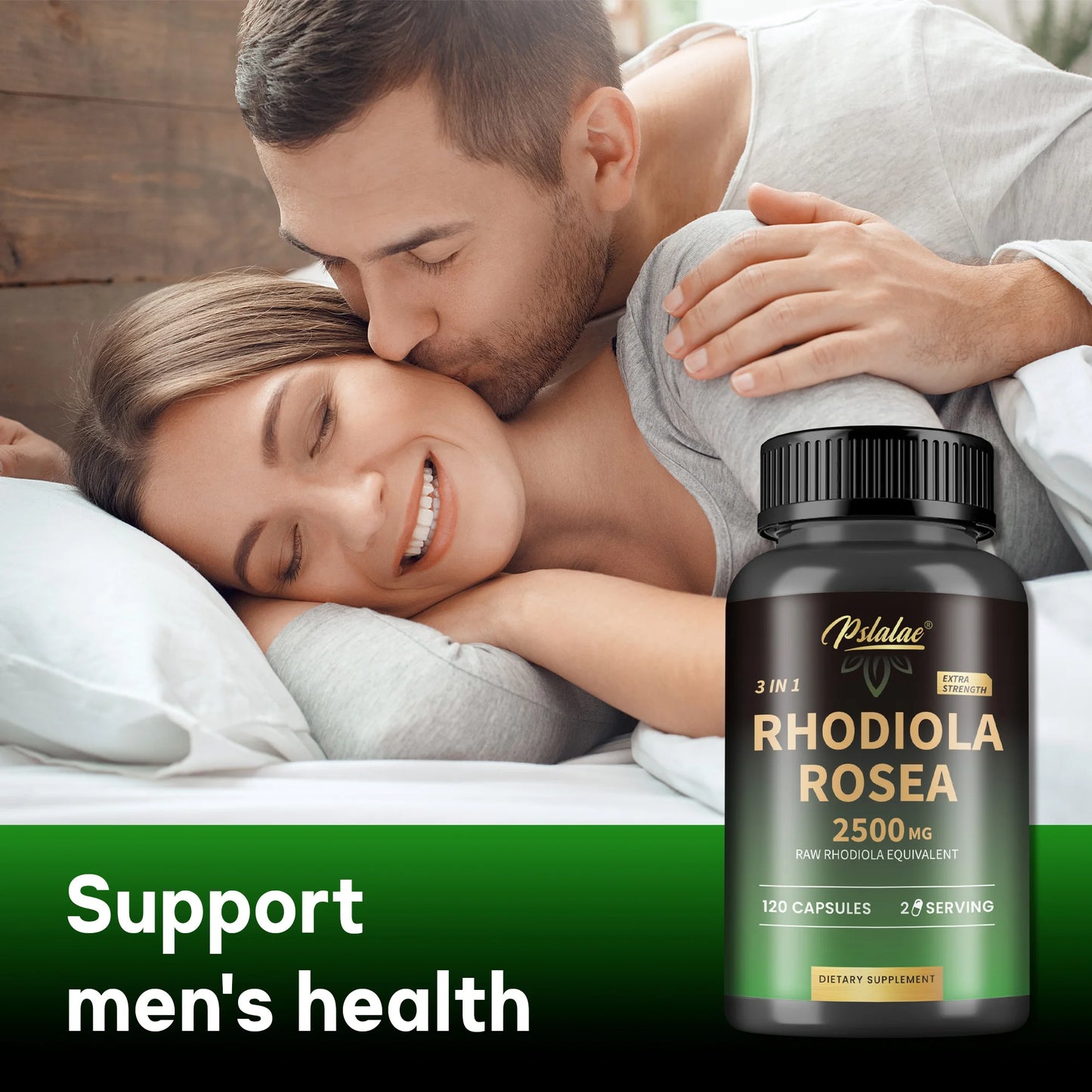 Rhodiola Rosea - with Ashwagandha, L-Theanine - Boost Energy, Relieve Stress, Improve Mood, Promote Muscle Growth - 120 Capsules