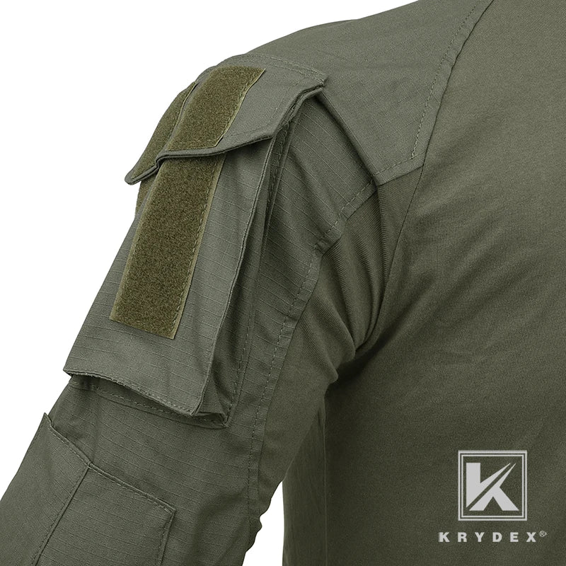 KRYDEX Tactical Combat G3 Uniform Set Outdoor Hunting Gen3 Camouflage Shirt & Pants Kit Ranger Green Black Men Clothing