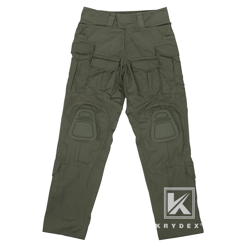 KRYDEX Tactical Combat G3 Uniform Set Outdoor Hunting Gen3 Camouflage Shirt & Pants Kit Ranger Green Black Men Clothing