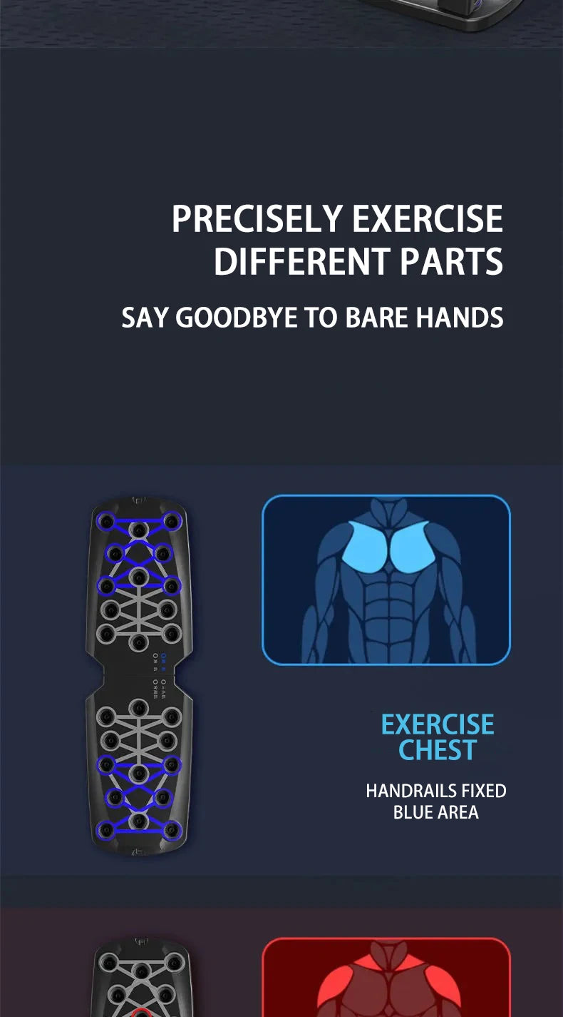 Portable Multifunctional Foldable Fitness Equipment For Chest Abdomen Arms/Back Training