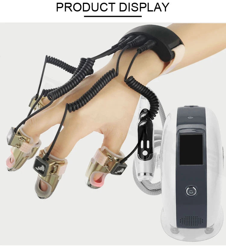 The Newest Golden finger body massager for facial stretching, RF EMS micro-current therapy, meridian dredging