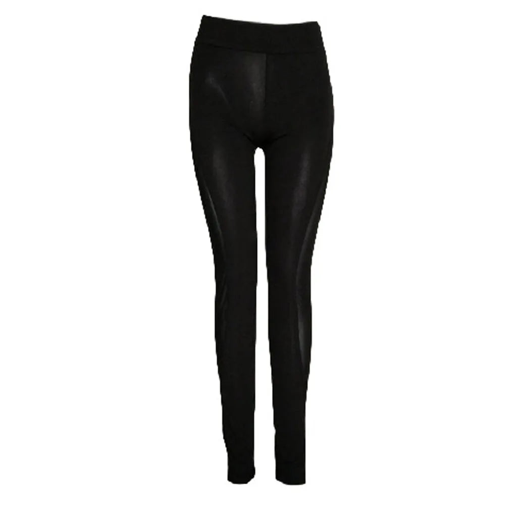 sexy leggings anti-celulite Women's Net Yarn Stitching Stretch Underpants Insert Mesh Running Fitness Pants workout leggings hot