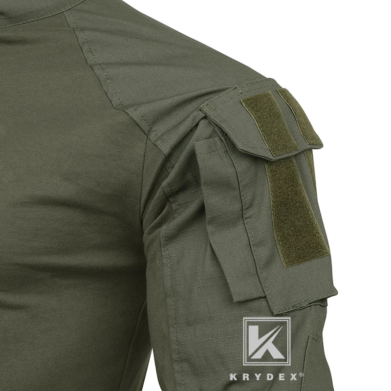KRYDEX Tactical Combat G3 Uniform Set Outdoor Hunting Gen3 Camouflage Shirt & Pants Kit Ranger Green Black Men Clothing