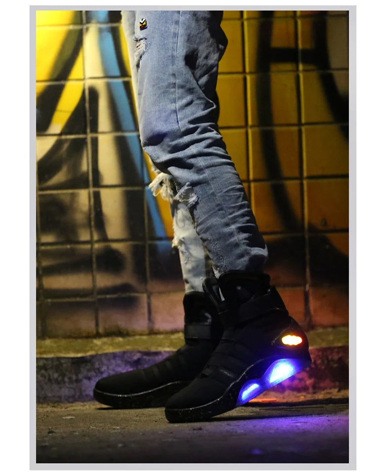 Men Basketball Shoes with Led light