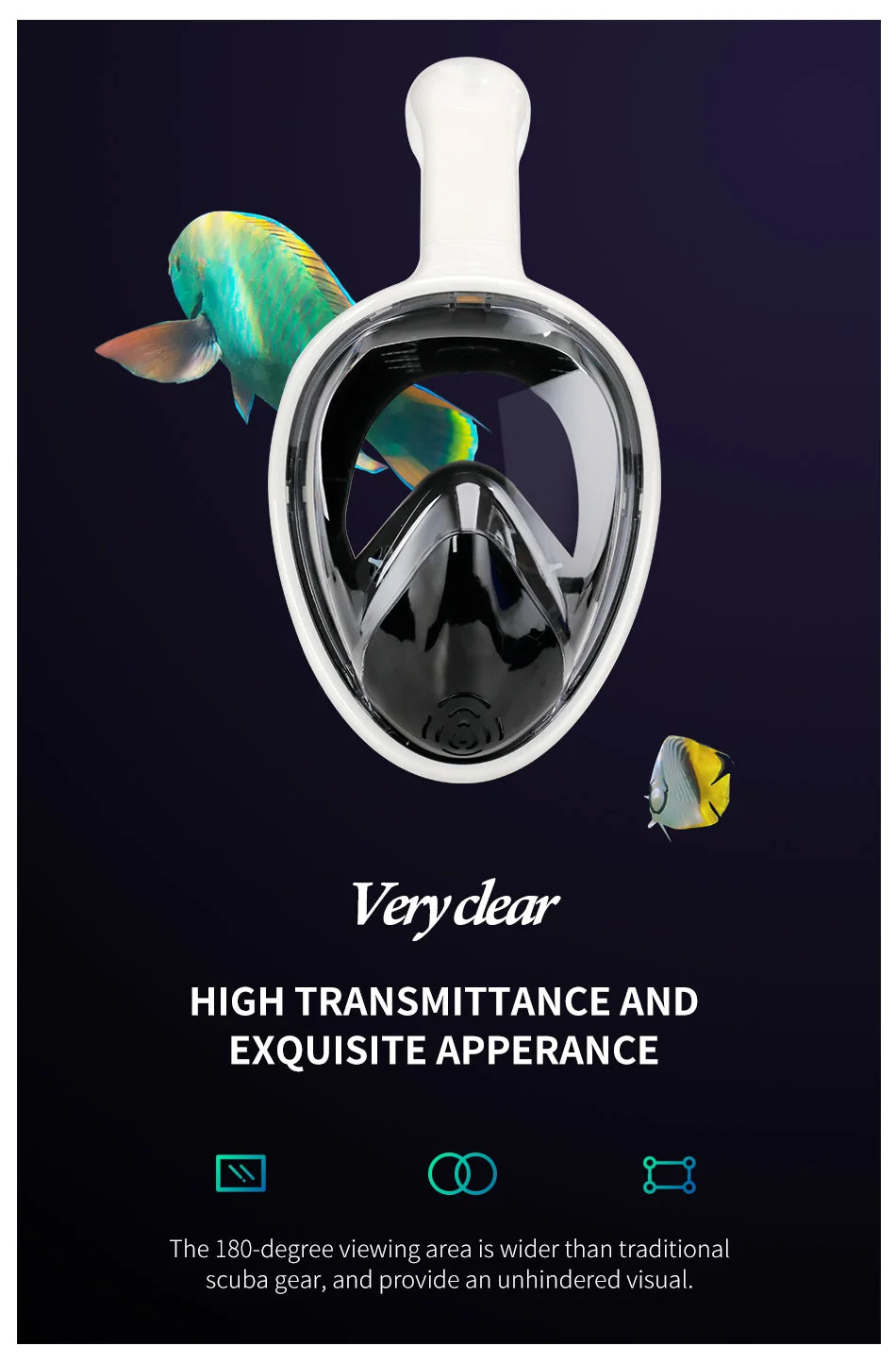 Professional Anti-Fog Snorkeling Diving Mask