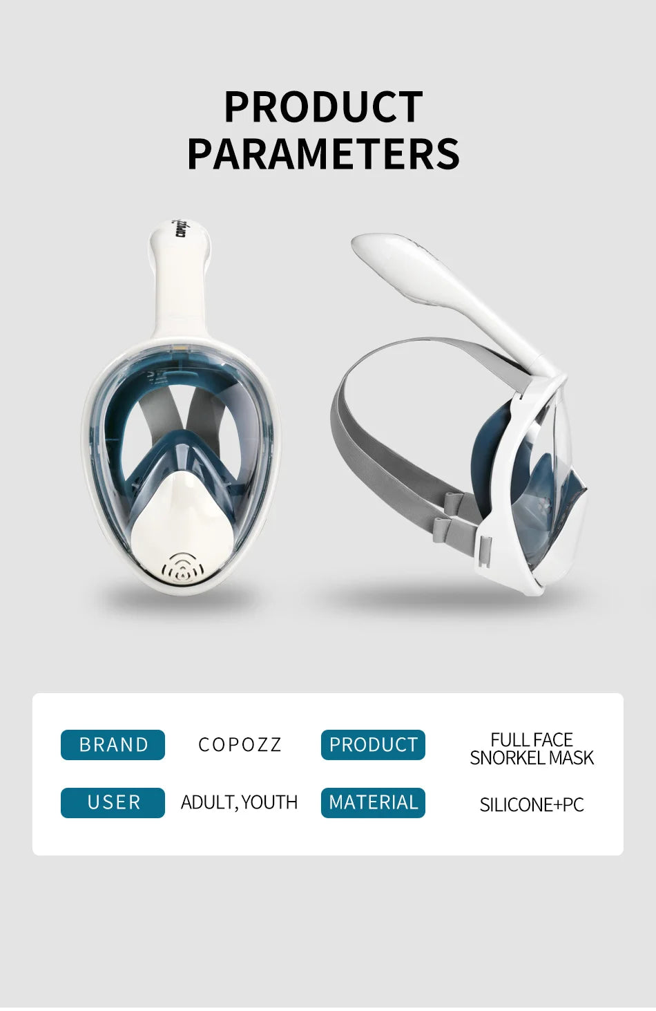 Professional Anti-Fog Snorkeling Diving Mask