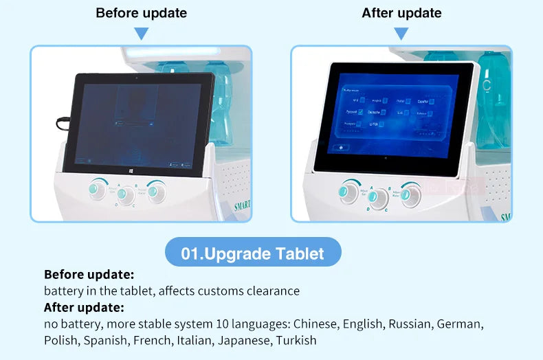 High Quality Smart Ice Blue Facial Treatment Machine 2025 Hydrofacial 7 in 1 Professional  Portable Dermabrasion