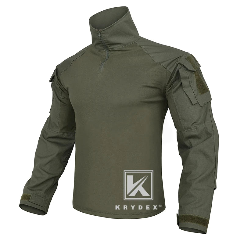 KRYDEX Tactical Combat G3 Uniform Set Outdoor Hunting Gen3 Camouflage Shirt & Pants Kit Ranger Green Black Men Clothing