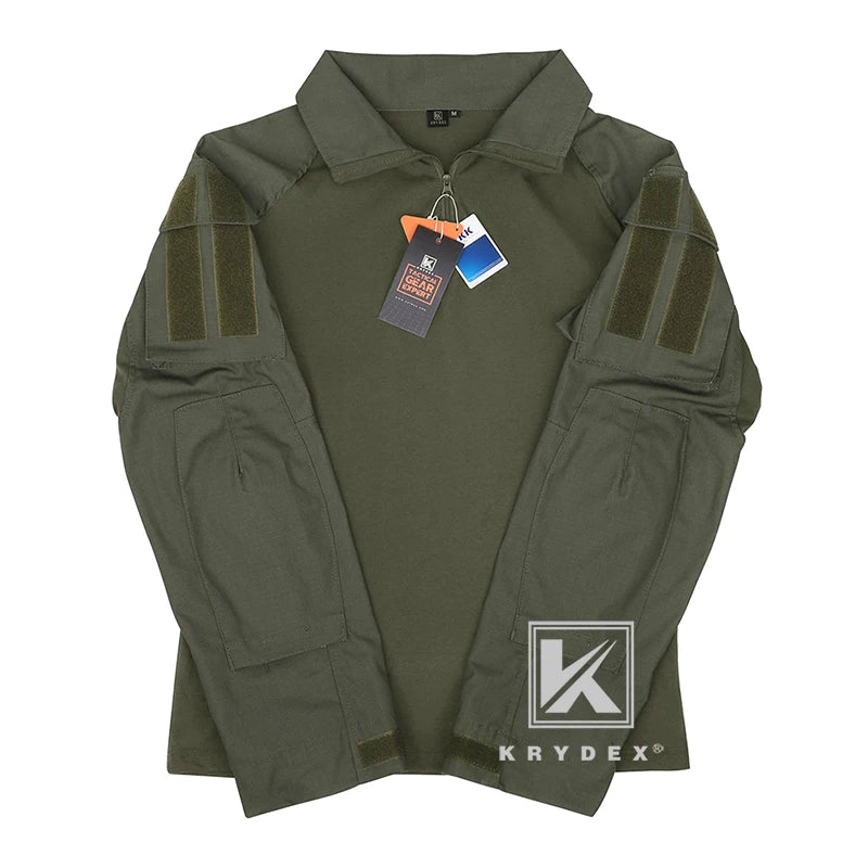 KRYDEX Tactical Combat G3 Uniform Set Outdoor Hunting Gen3 Camouflage Shirt & Pants Kit Ranger Green Black Men Clothing