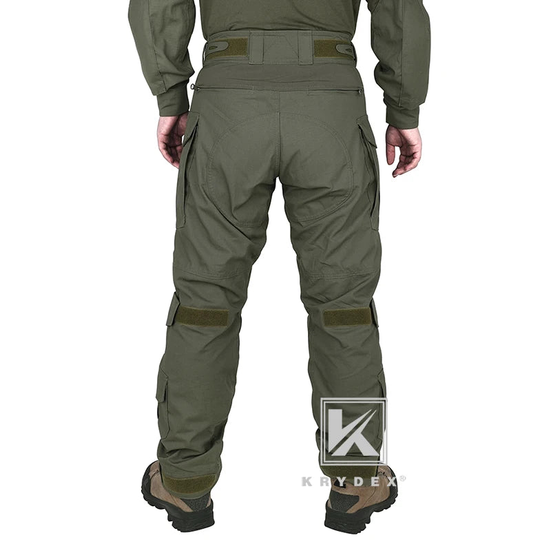 KRYDEX Tactical Combat G3 Uniform Set Outdoor Hunting Gen3 Camouflage Shirt & Pants Kit Ranger Green Black Men Clothing