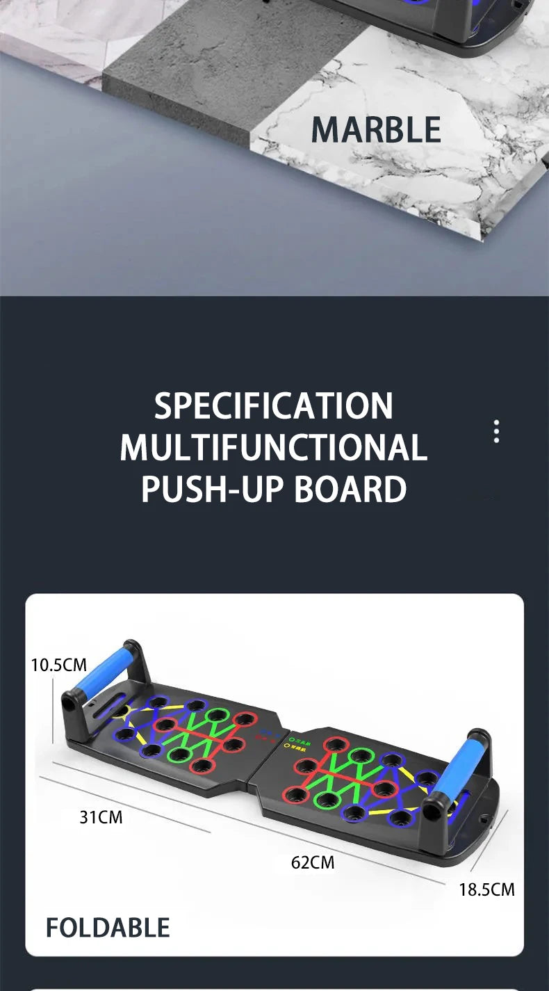 Portable Multifunctional Foldable Fitness Equipment For Chest Abdomen Arms/Back Training