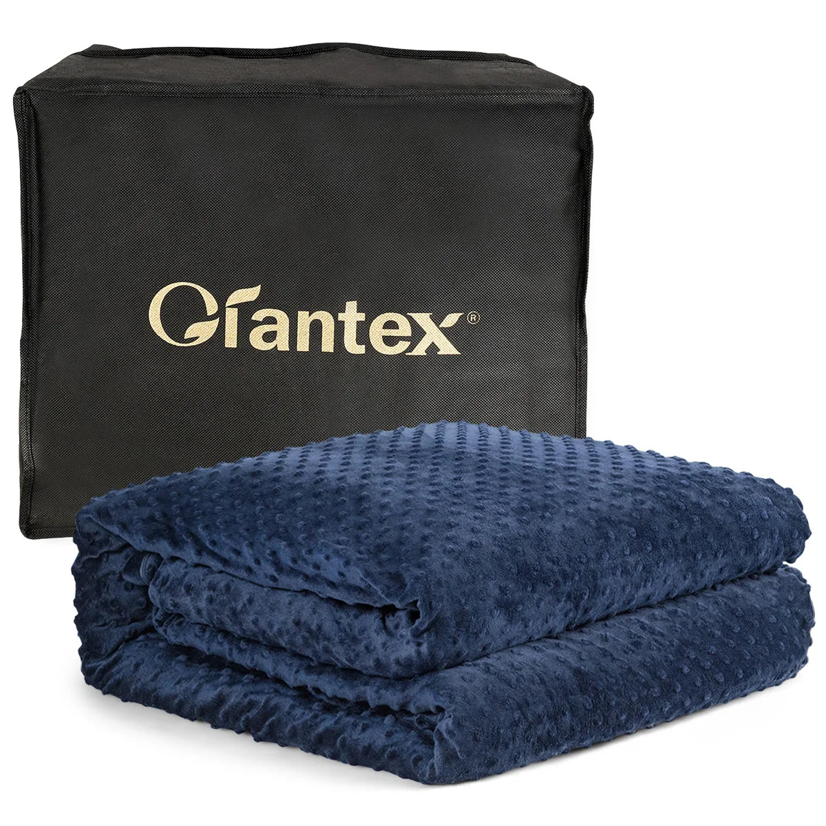 15lbs Weighted Blanket Removable Super Soft Crystal Cover w/ Glass Bead 60''x80''