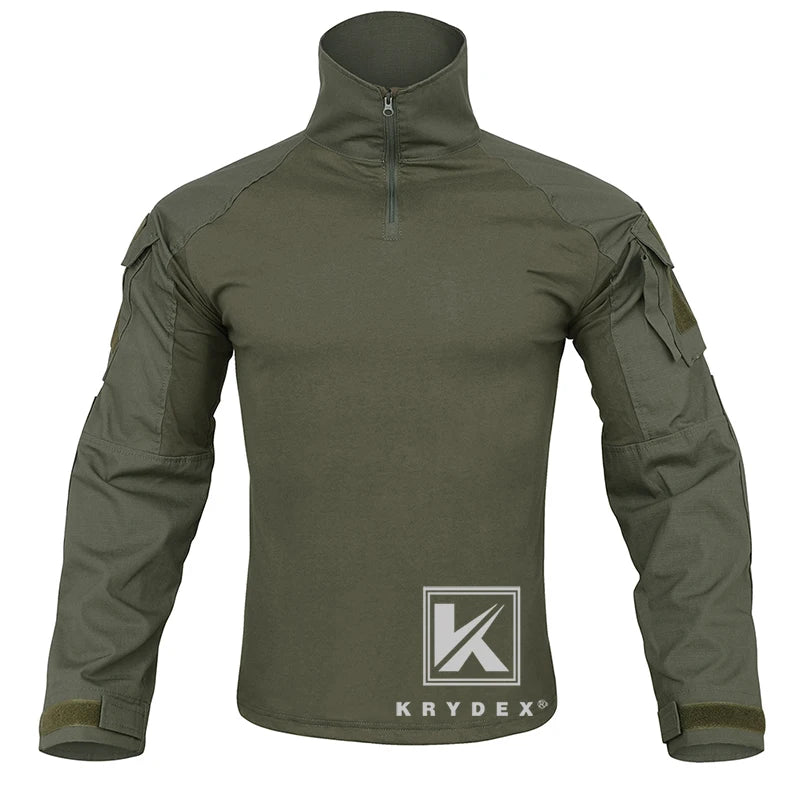 KRYDEX Tactical Combat G3 Uniform Set Outdoor Hunting Gen3 Camouflage Shirt & Pants Kit Ranger Green Black Men Clothing