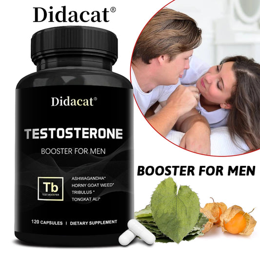Men's Natural Energy, Endurance, and Vitality Booster - Gluten-Free - 120 Capsules