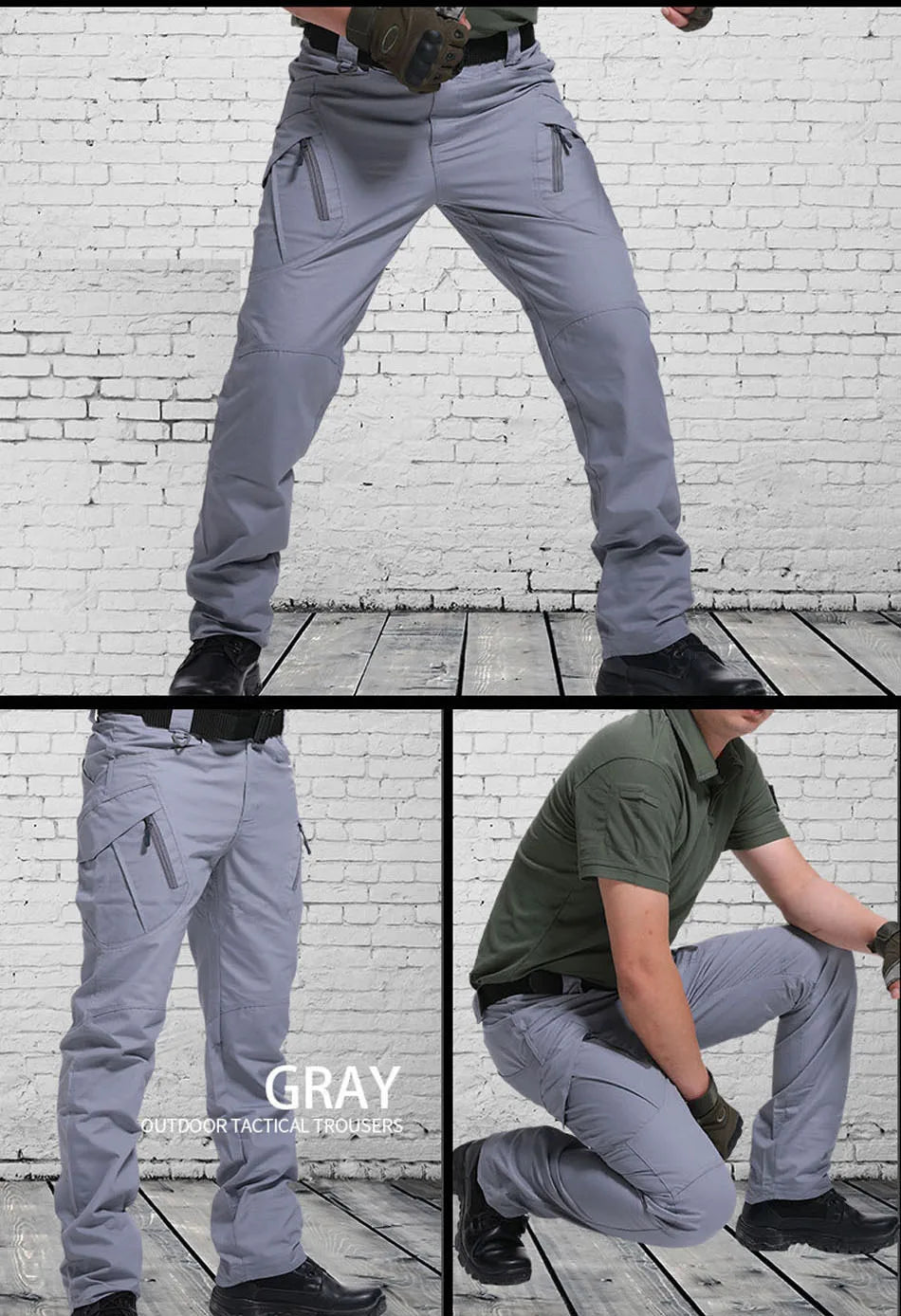 Tactical Cargo Pants for Outdoor Hiking Military Multi Pocket