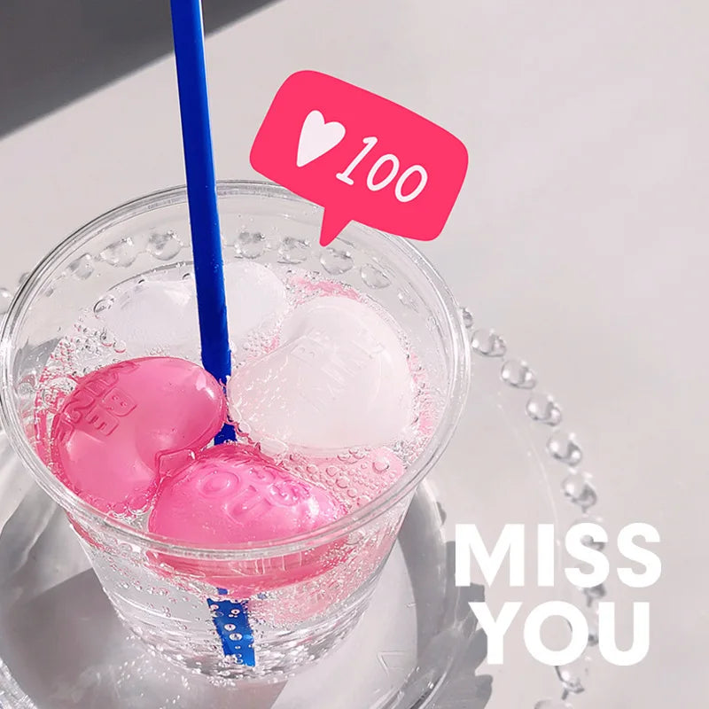15PCS Ice Cubes Whiskey Chilling Reusable Heart Ice Cube Stone DIY Drinks Cooling Rock Bar Wine Cocktail Juice Beer Coolers