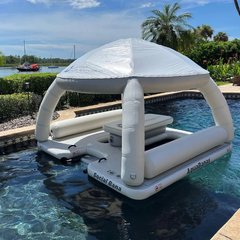 Custom Inflatable Floating Wave Loading Dock, Inflatable Jet Ski Dock Inflatable Water Platform