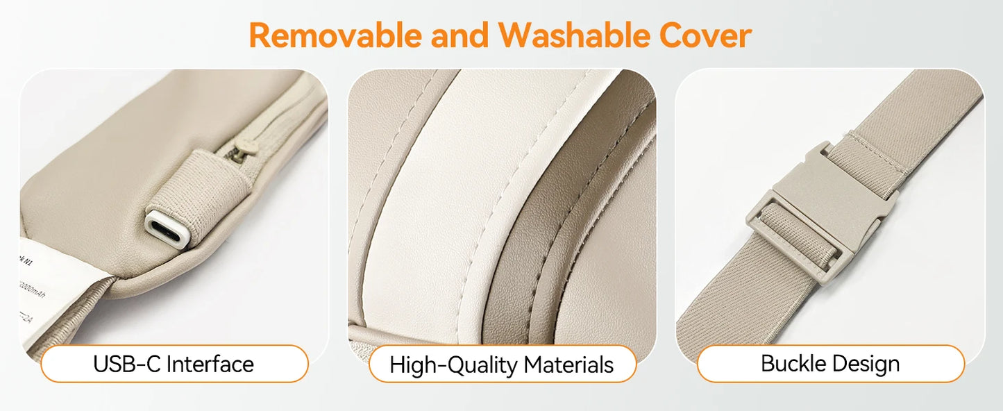 Mebak N1 Massager For Neck and Cervical Shoulder With Heating Massage Pillow for Back Legs Waist Muscle Kneading Massage Shawl