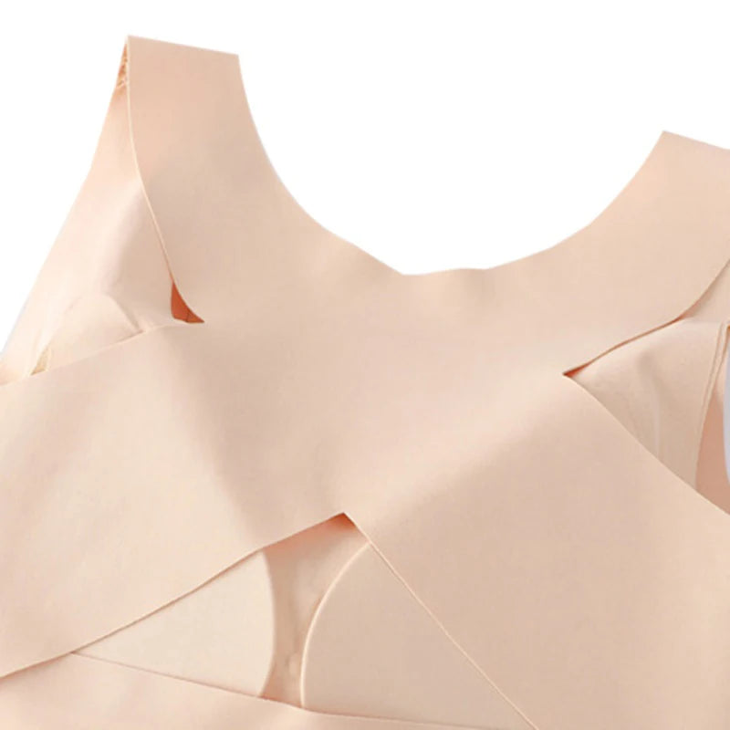 Women 3-in-1 Body Shapewear Posture Corrector Underwear Tummy Control Back Support Push Up Bra Shaper Vest Slim Tank Top Corset