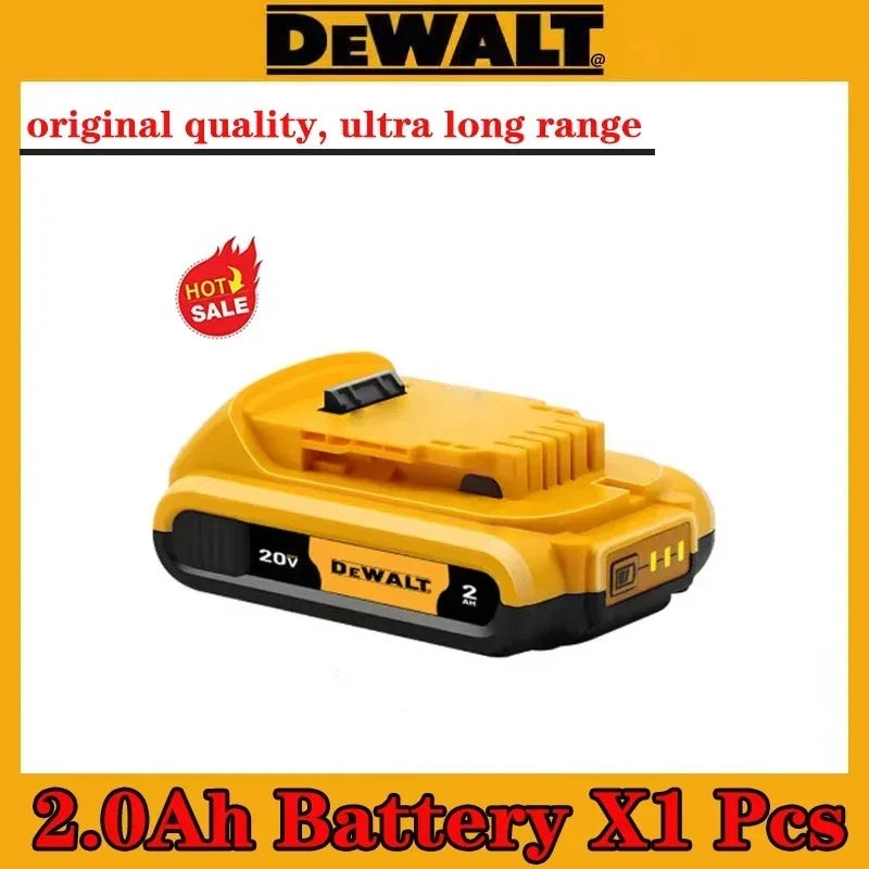 High Rate 100% Genuine Dewalt 20V Battery, 2AH 5AH 6AH Rechargeable Lithium Ion Battery, Dewalt DCB200 Power Tool Battery