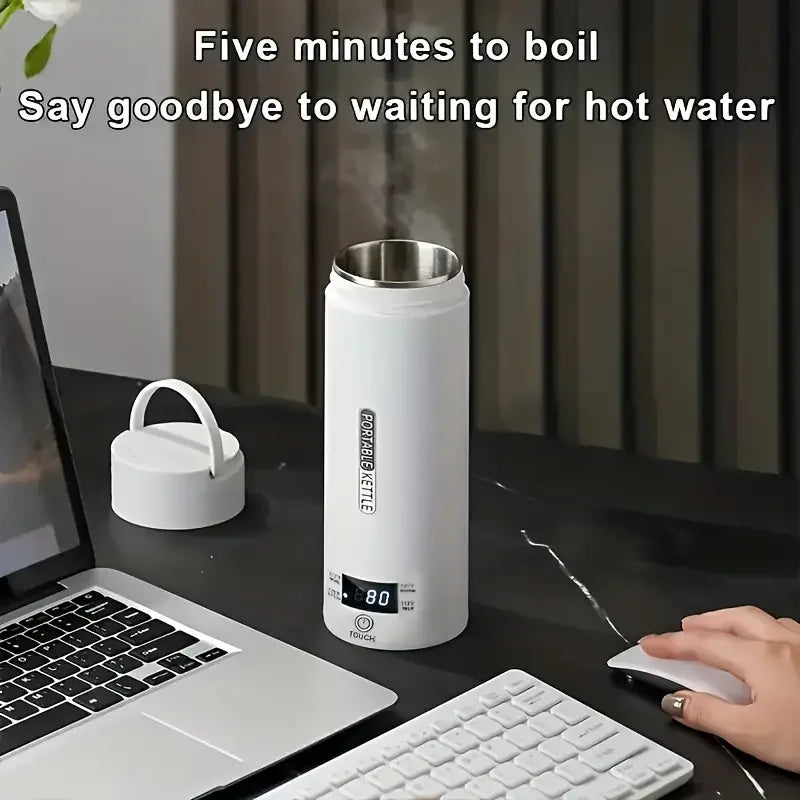Travel Electric Kettle Water Boiler, Water Heater Steel & Auto Shut-Off & Boil Dry Protect