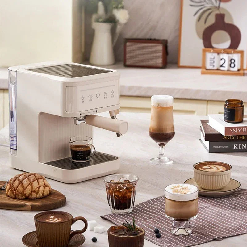 Electric Espresso Maker Professional Espresso Coffee Maker Semi Automatic Latte Cappuccino Milk Frother Italian Coffee Machines