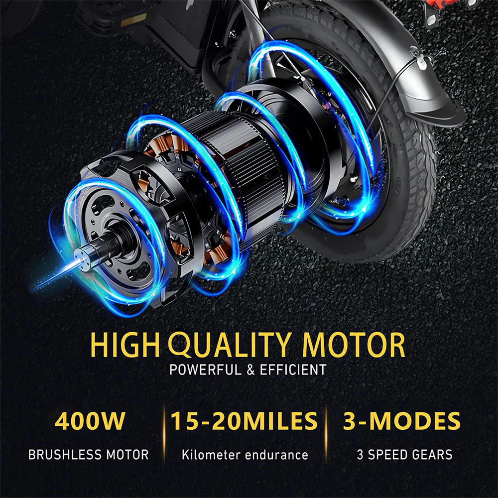 Electric Bike for Adults 600W Peak Motor, 20 mph Folding Ebike, 14" Adults Electric Bicycles,3 Levels Assist,Multi-Shock Ebike,