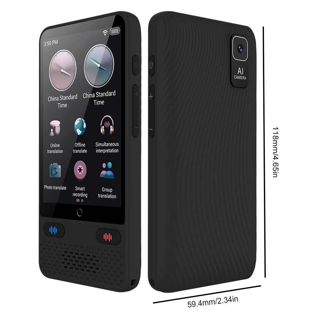 Portable Language Translator Device 138 Real-time Languages Instant Voice Translator with Online Offline Translation