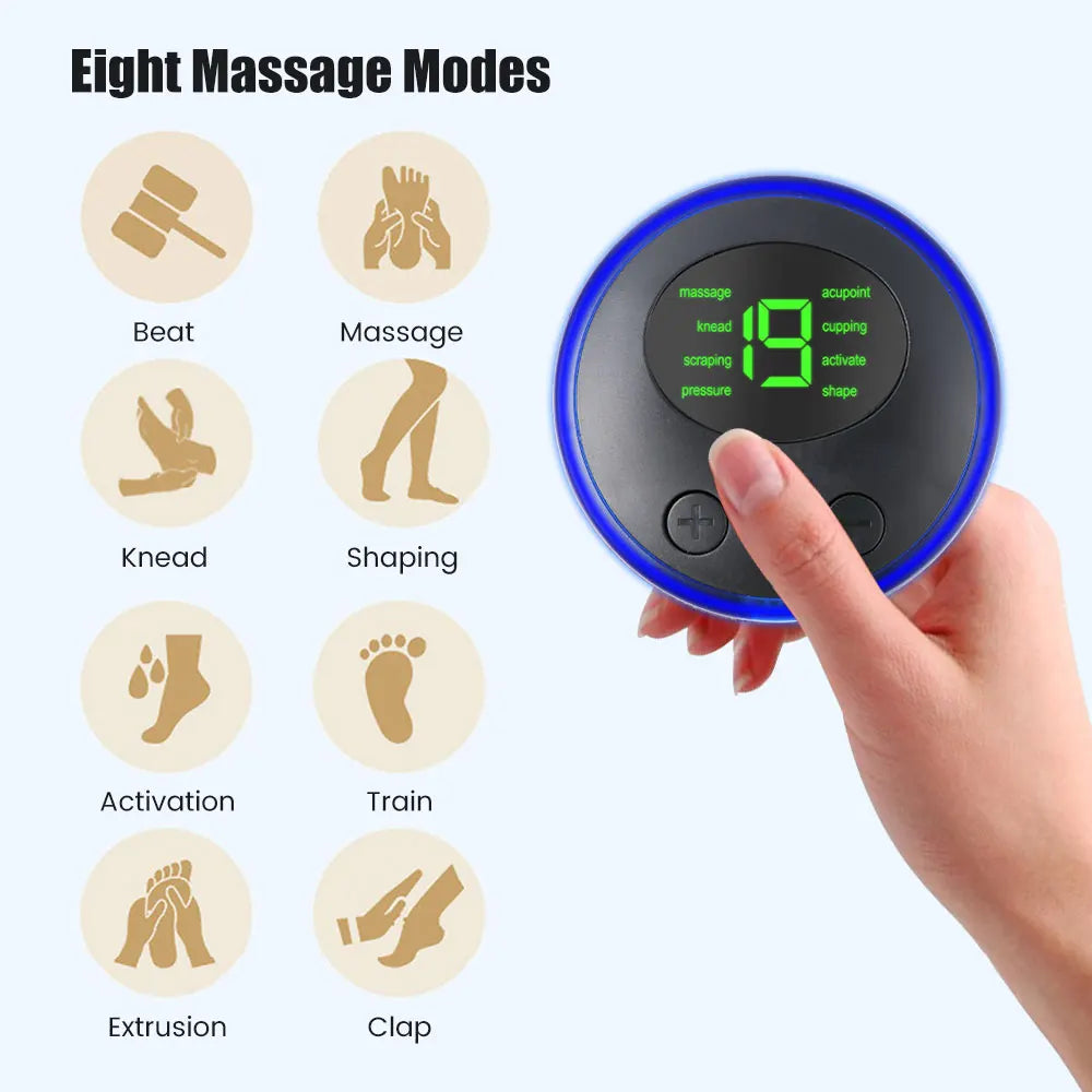Mini Portable EMS Neck Massager – Cervical Pain Relief & Shoulder Relaxation