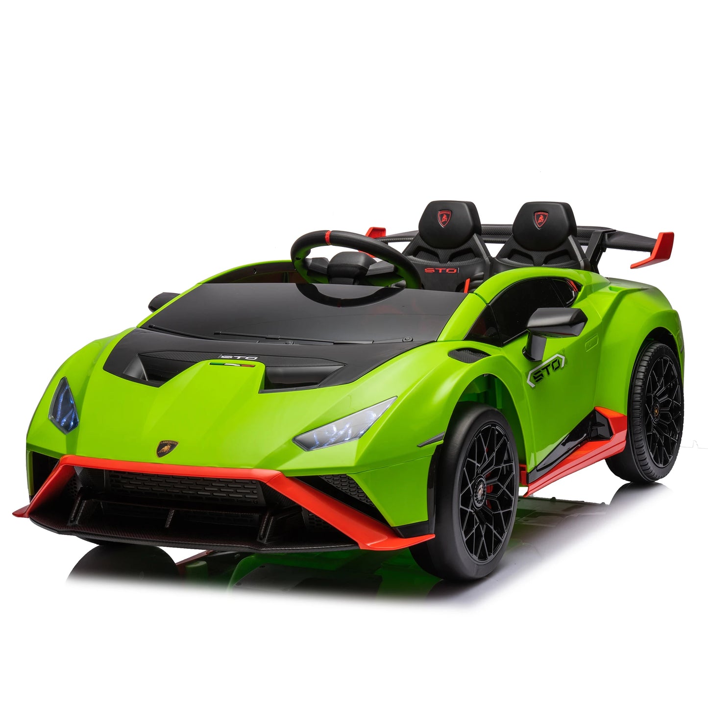 24V Kids Electric Ride-On Drift Car: Speeds 1.86-5.59 MPH, Ages 3-8, Foam Front Wheels, 360° Spin, LED Lights, Dynamic Music