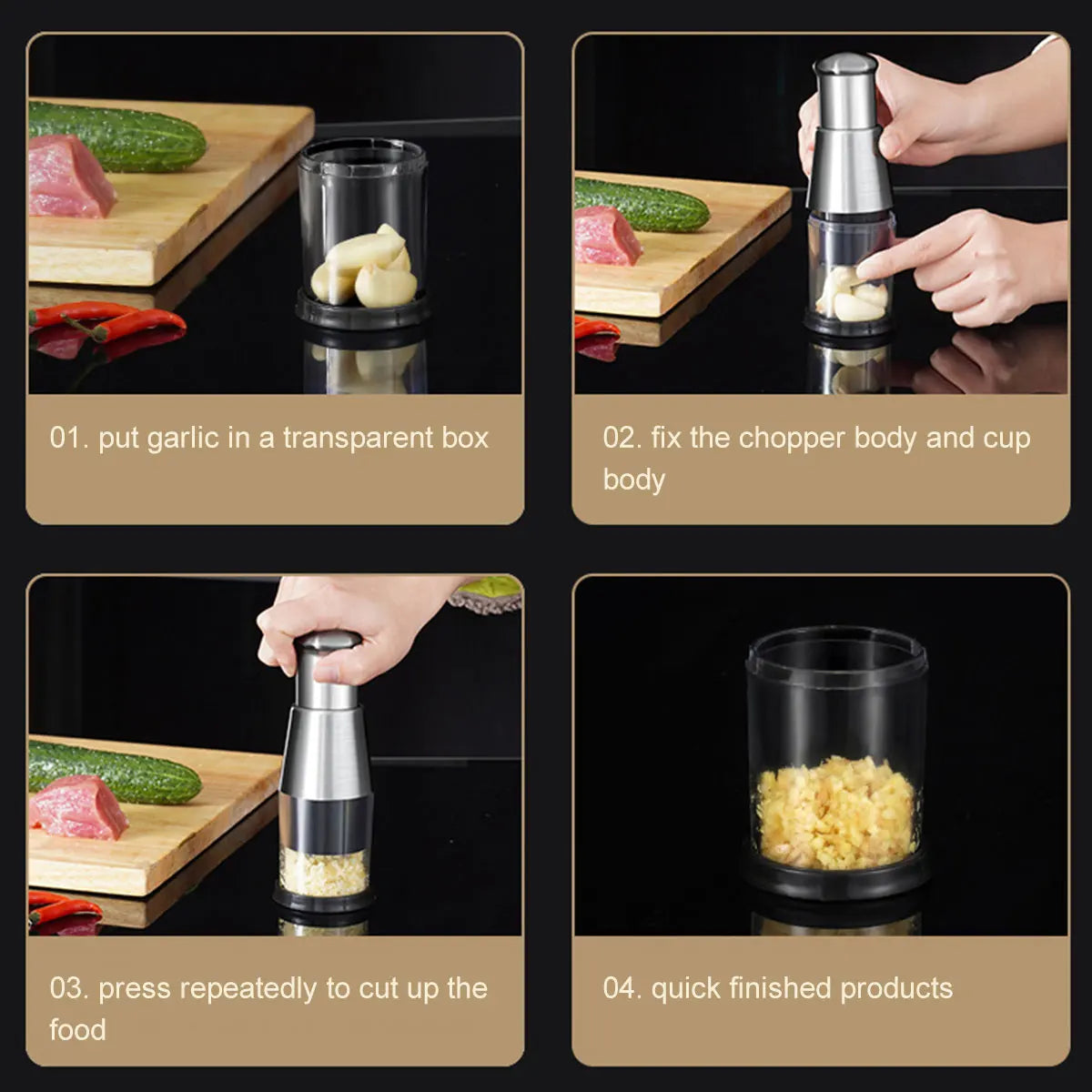 Manual Garlic Chopper Garlic