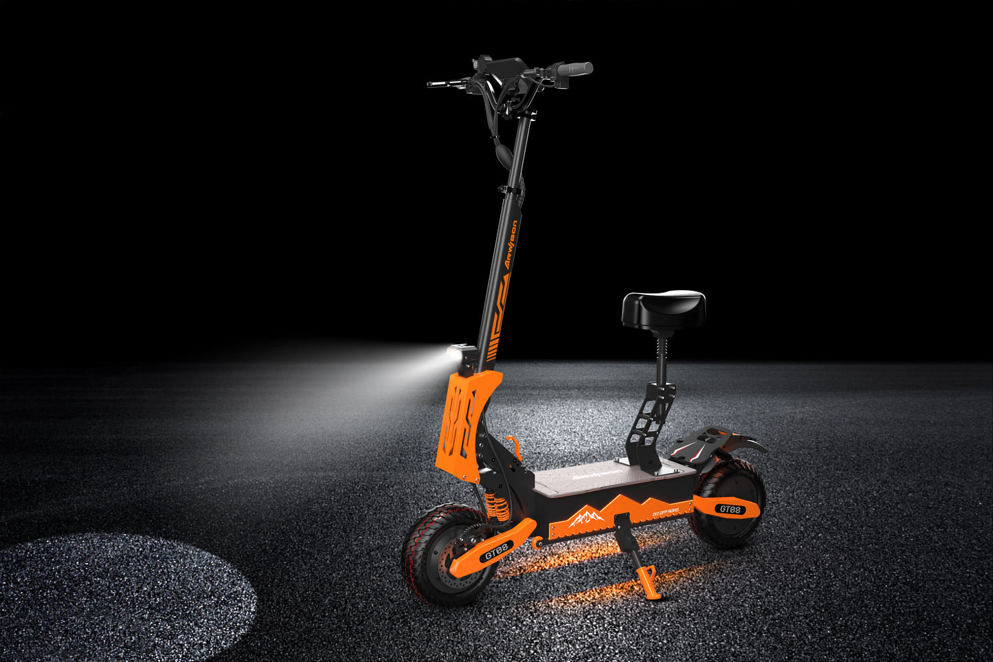 5600W Adult Electric Scooter Dual Motor Top Speed 50MPH,60V27AH, 11-inch Off-Road Tires Sport Folding eScooter with Seat