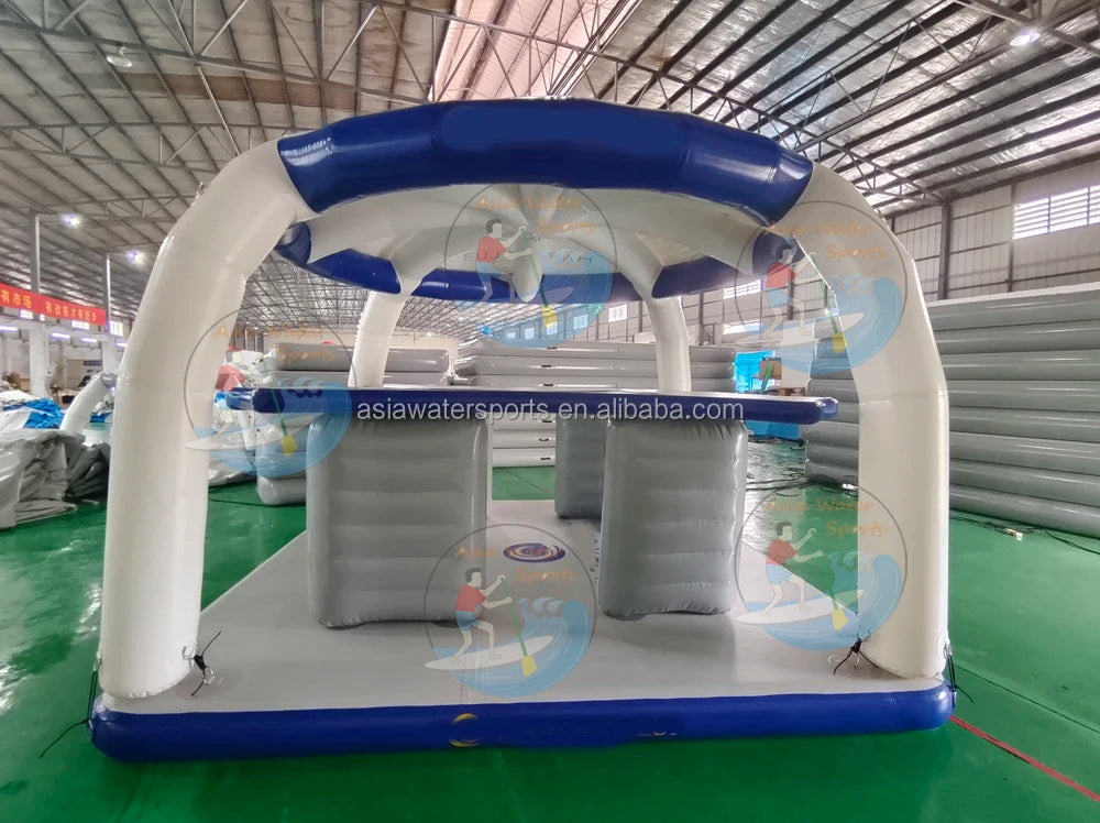 Custom Inflatable Floating Wave Loading Dock, Inflatable Jet Ski Dock Inflatable Water Platform