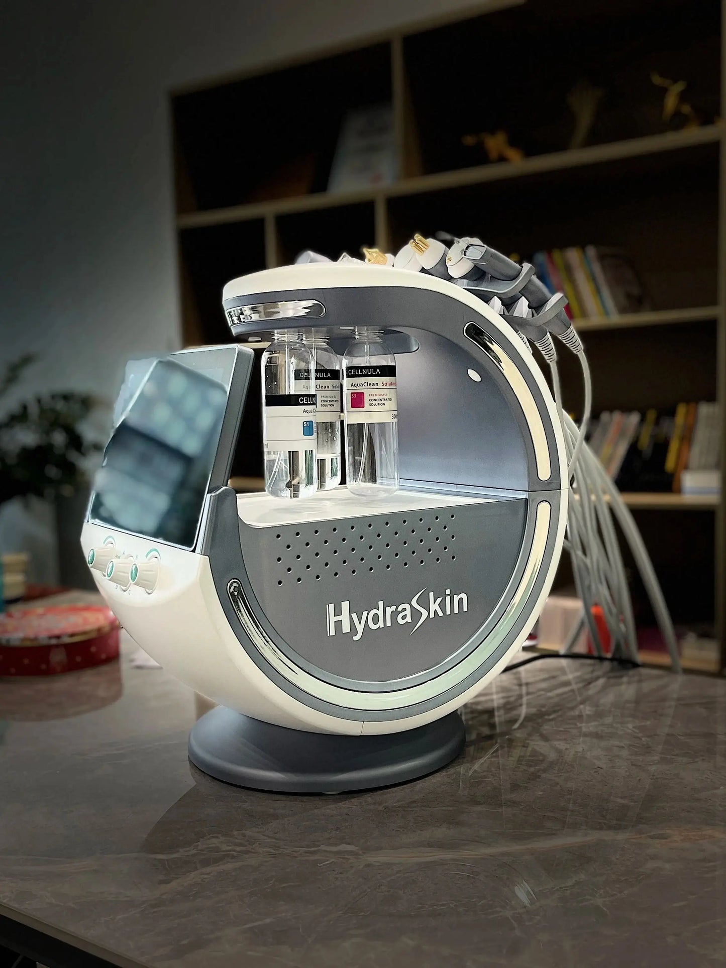 Ultrasound Skin Care Cryotherapy Microdermabrasion Machine Ice Blue Magic Mirror Skin Analyzer Oxygene Hydro facial Machine